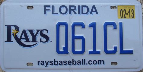 tampa bay rays license plate